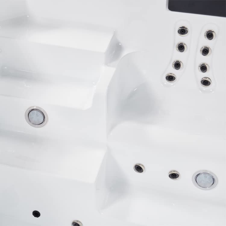 AWT AQART Design SwimSpa for 4 people: Exclusive whirlpool pool combination