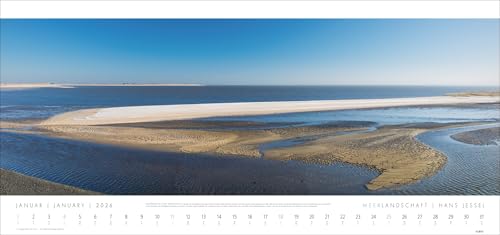Seascape 'SYLT' Calendar 2026 - Hans Jessel: Large XXL Panorama Wall Calendar