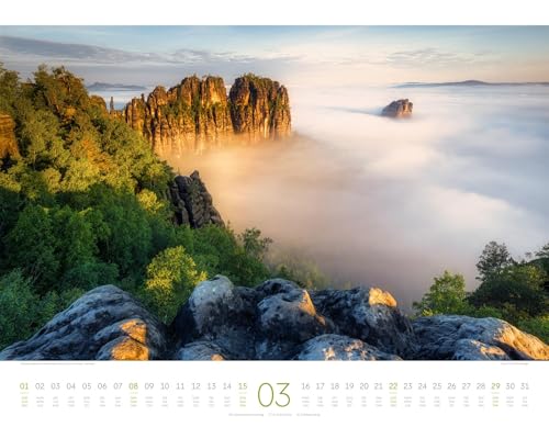 Deutschland Kalender 2026: Zauberhafte Landschaften im Querformat (54x42cm)