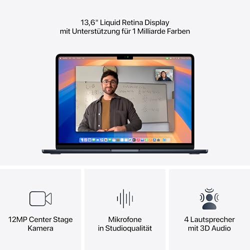 Apple MacBook Air 13" (2025) - M4 Chip | 16GB RAM | 256GB SSD (Mitternacht)