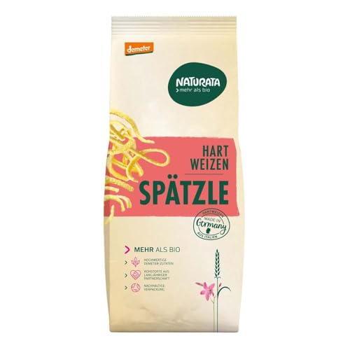 Naturata Spätzle aus Hartweiten (500g): Hell, schwäbische Gerichte