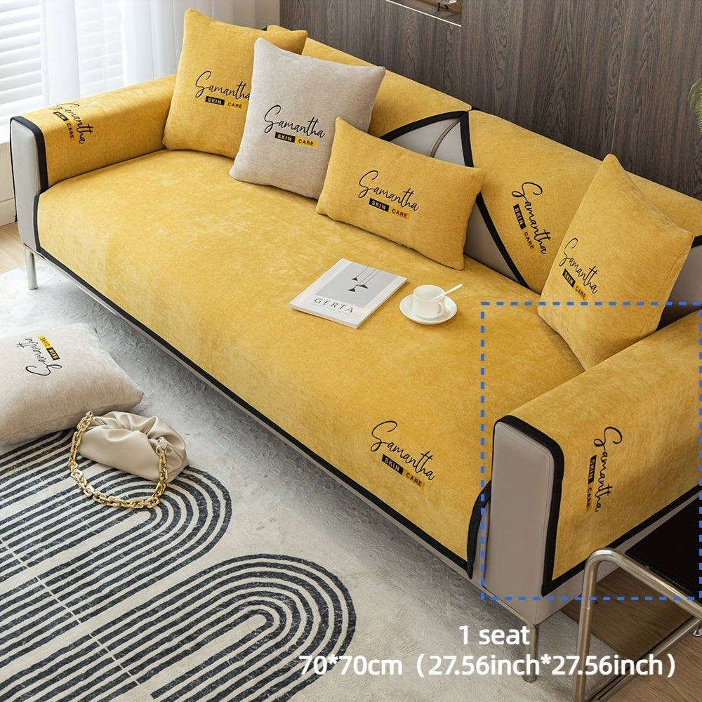 Schonbezug aus Chenille | Rutschfester Sofaüberwurf8