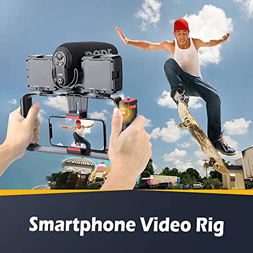 Triple handheld stabilizer for action cameras, DSLRs and smartphones