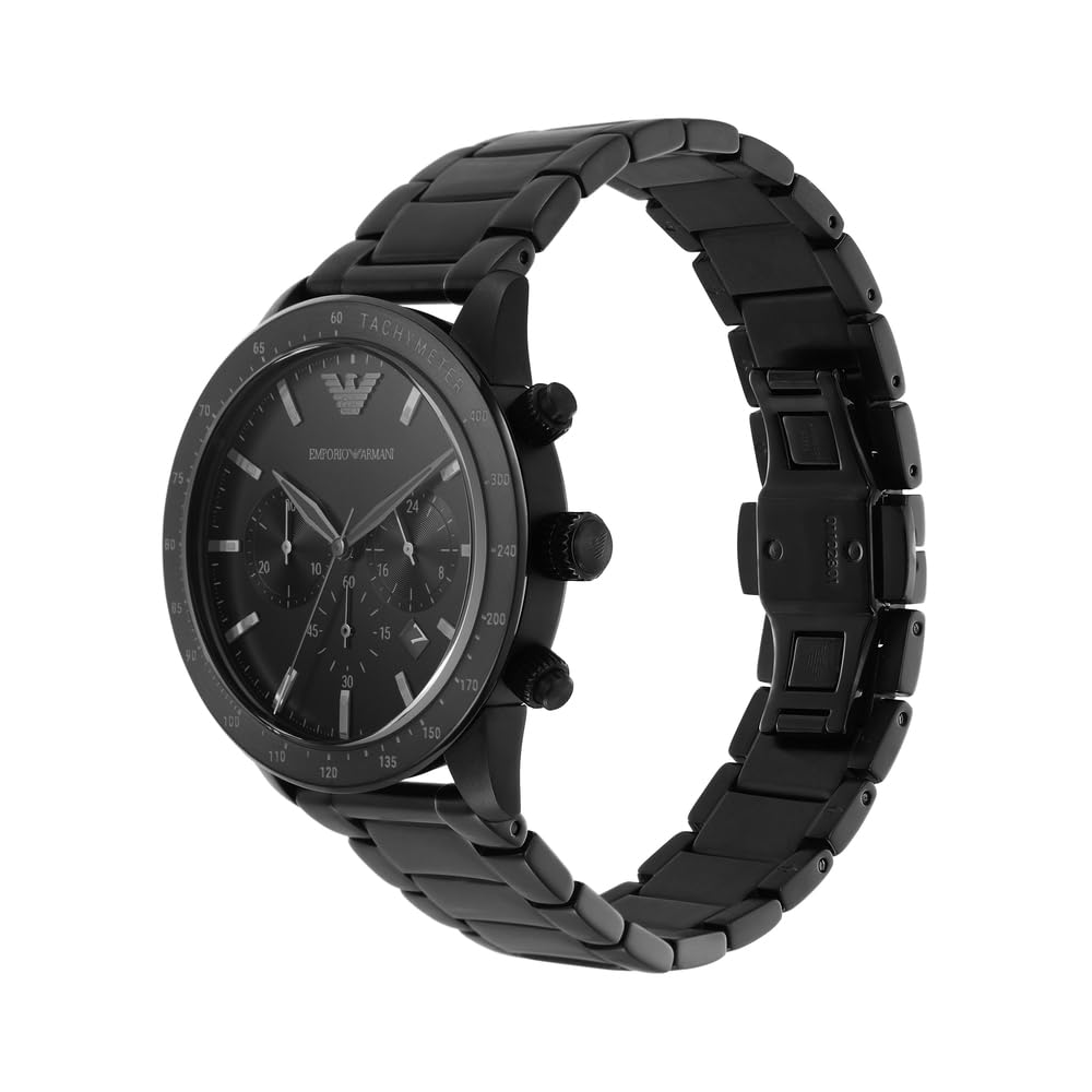 Emporio Armani 'AR11242' Chronograph Men's Watch (43mm): Black stainless steel case