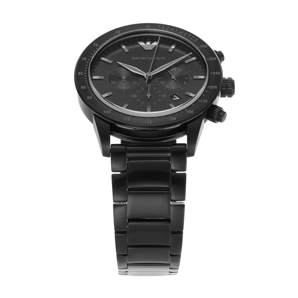 Emporio Armani 'AR11242' Chronograph Men's Watch (43mm): Black stainless steel case
