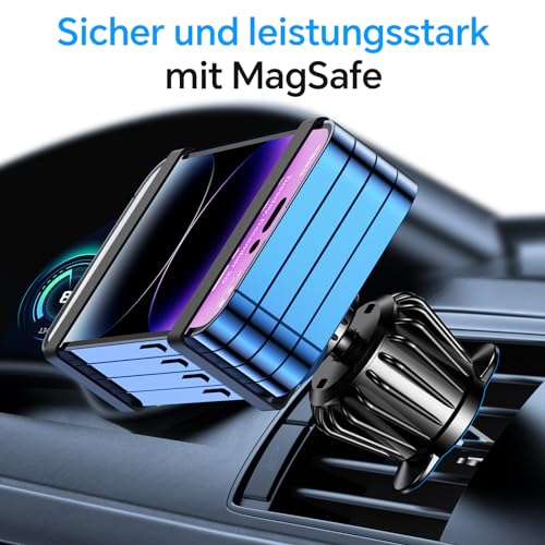 Magsafe Smartphone Car Mount (20 Strong Magnets, 360° Rotatable)
