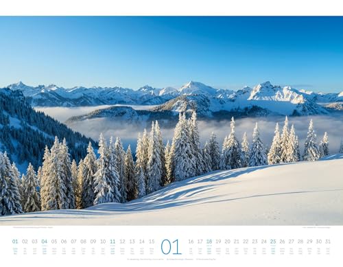Deutschland Kalender 2026: Zauberhafte Landschaften im Querformat (54x42cm)