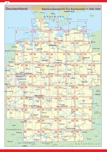 Neuer Straßenatlas Deutschland/Europa 2025/2026: Praktisch mit Spiralbindung