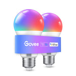 Govee Smart LED Bulb E27 with Wi-Fi: Dimmable, Voice Control (2 Pack)