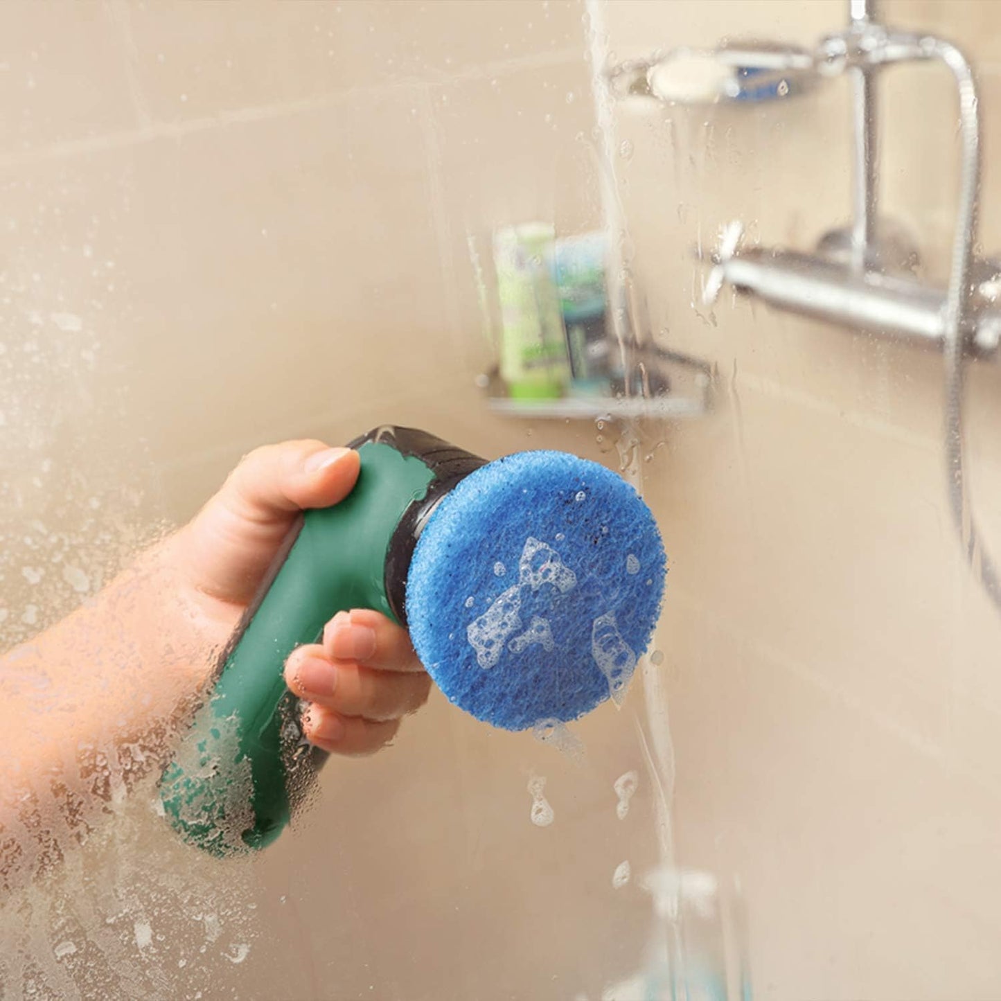 Bosch Home and Garden cordless cleaning brush with 4 cleaning attachments, USB charging