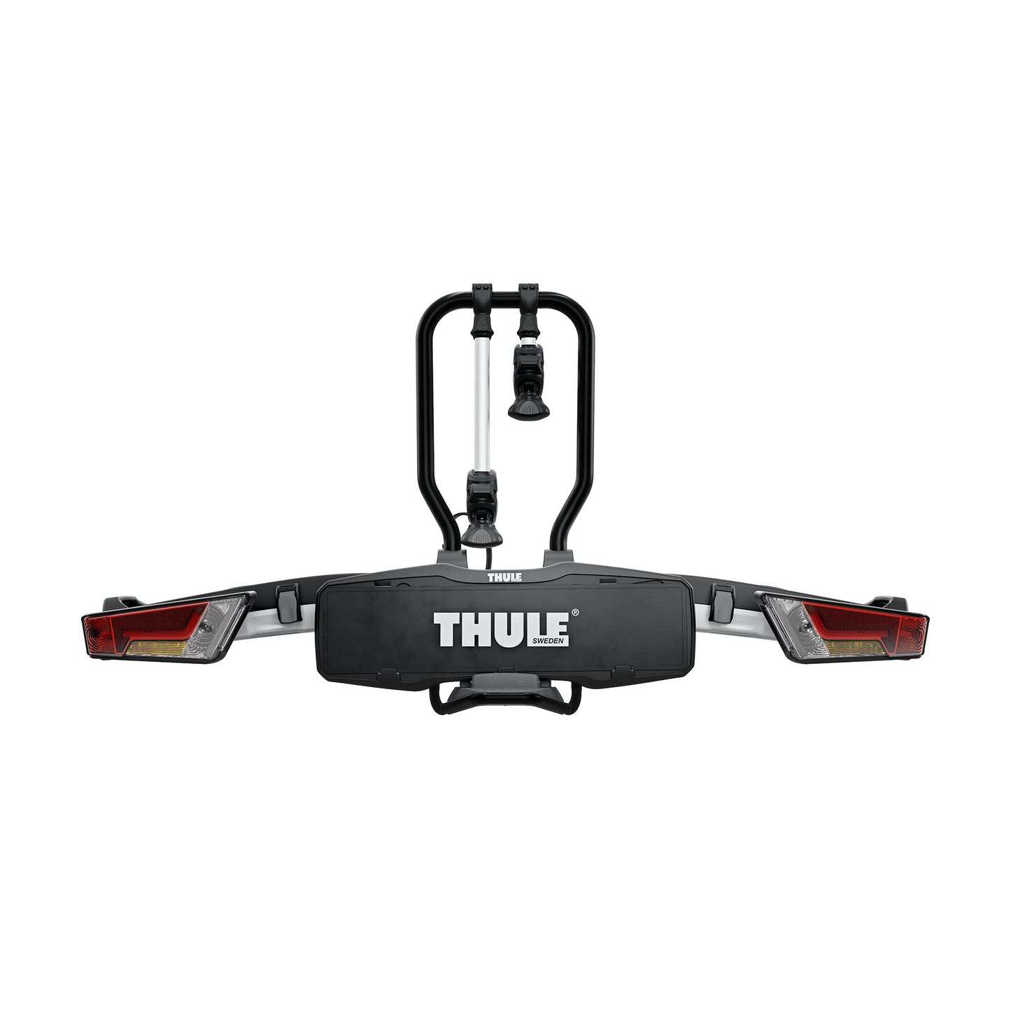 Thule EasyFold XT Fahrradträger für Anhängerkupplung für 2 Fahrräder (Schwarz-Aluminium)