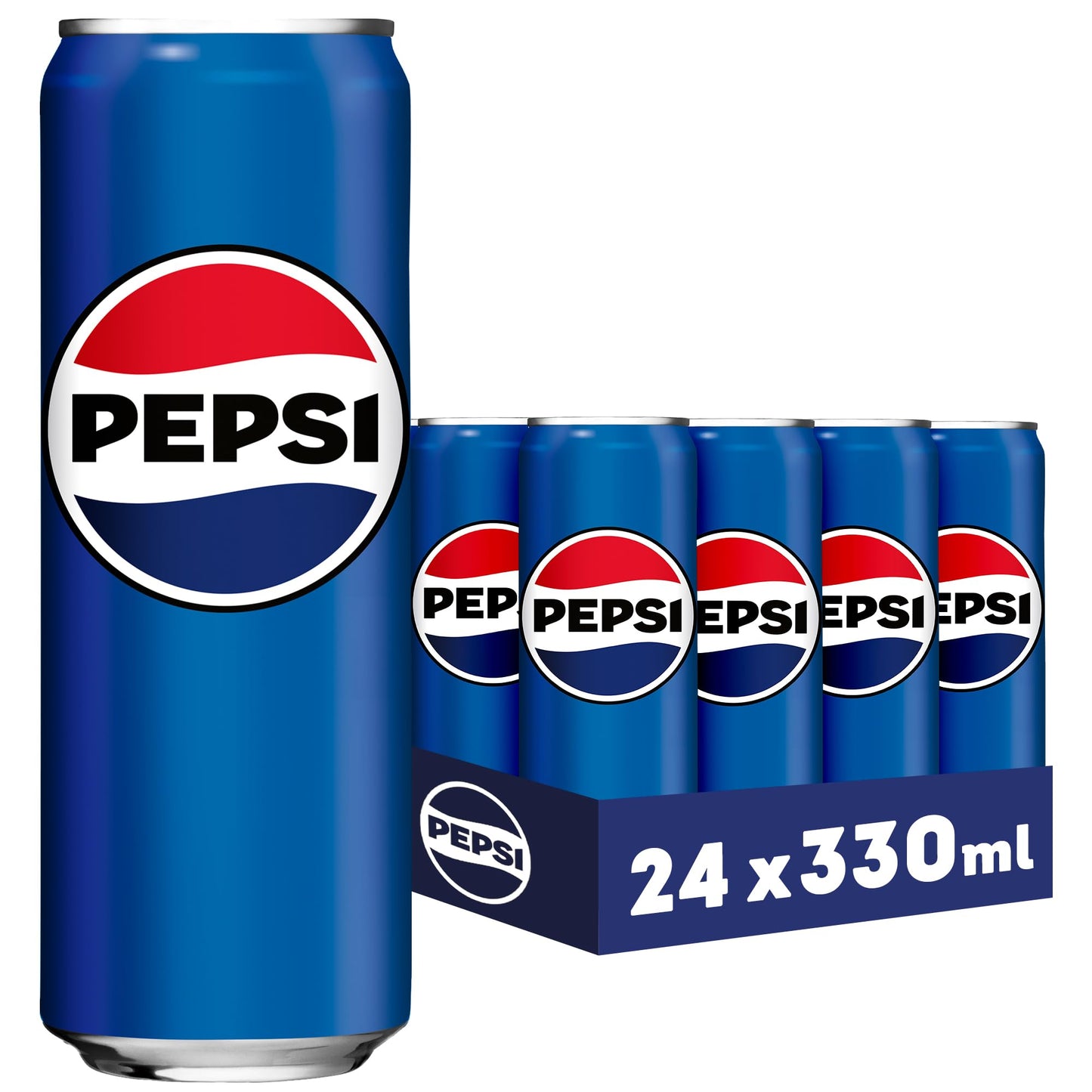 PEPSI COLA - Das Original (24x 0.33l): Koffeinhaltige Cola in der EINWEG Dose