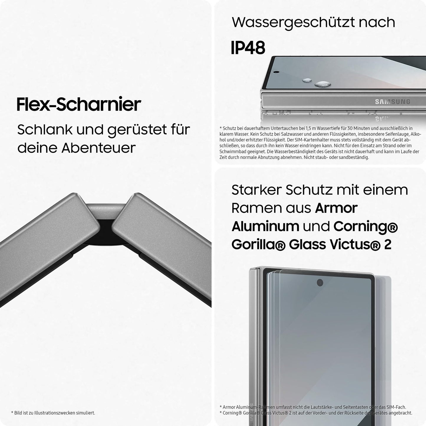 Samsung Galaxy Z Fold6 AI-Smartphone mit Garantie: 256GB Speicher, 50MP Kamera