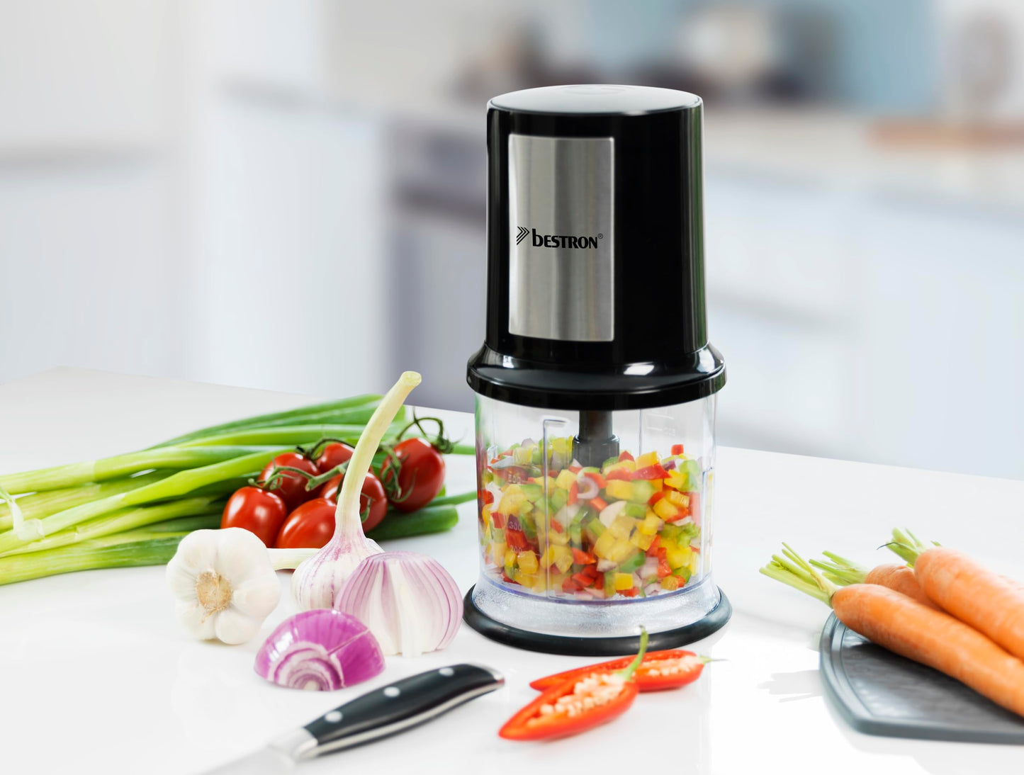 Bestron (AKC200) Universal Multi-Chopper with two cutting blades & 500ml | 400W