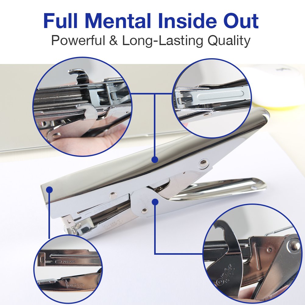 Metal stapler & remover set with 1000 staples and stapler