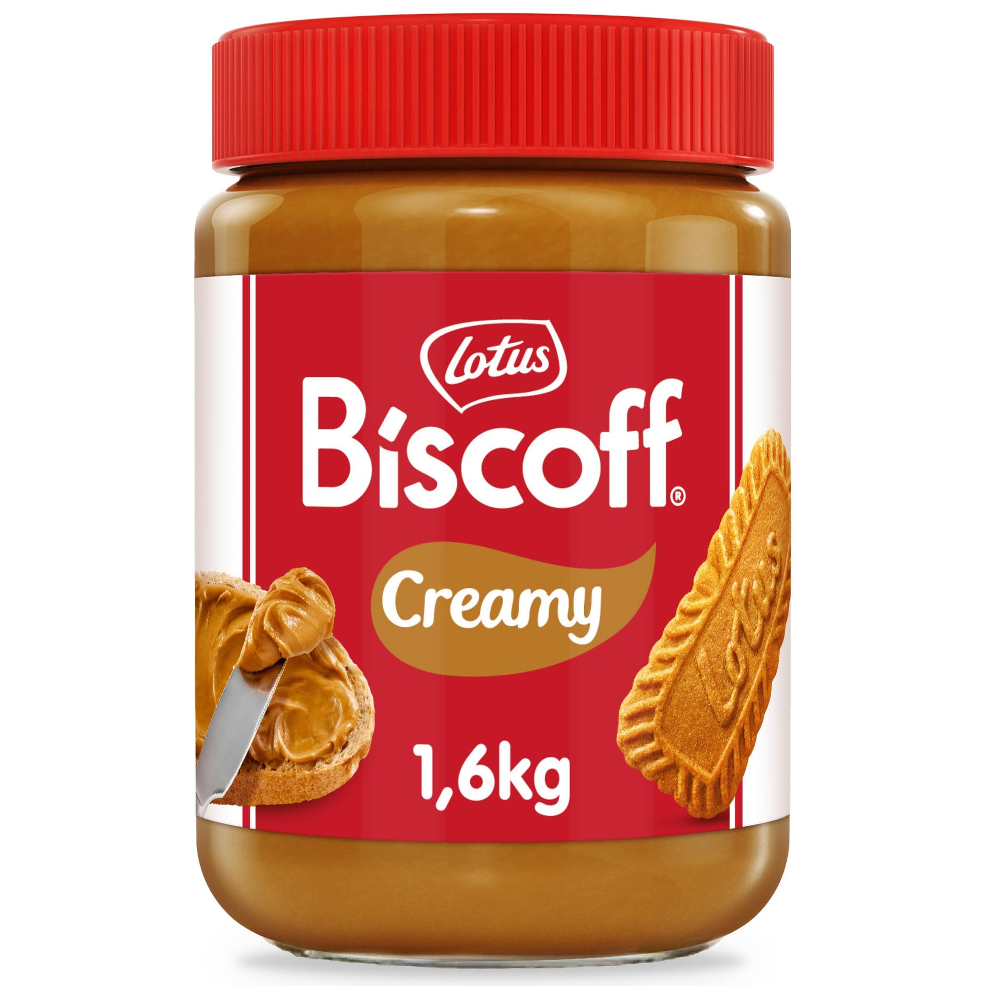 Lotus Biscoff: Süßer Brotaufstrich (1,6kg): Cremig-Karamellisierter Keksgeschmack | Vegan