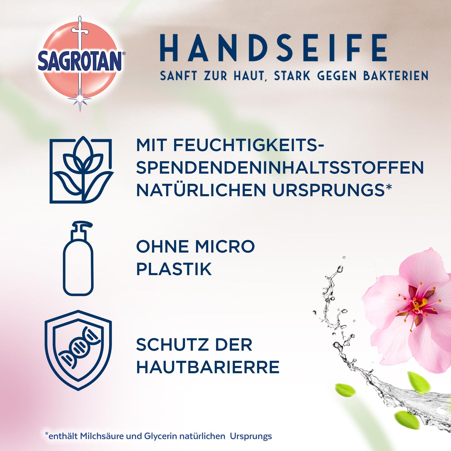 SAGROTAN Hygieneseife Belebend und Floral (5x300ml) Handseife