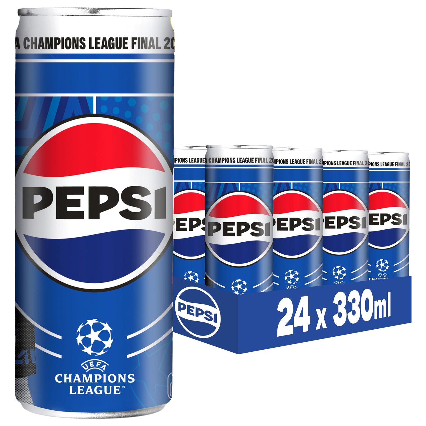 PEPSI COLA - Das Original (24x 0.33l): Koffeinhaltige Cola in der EINWEG Dose