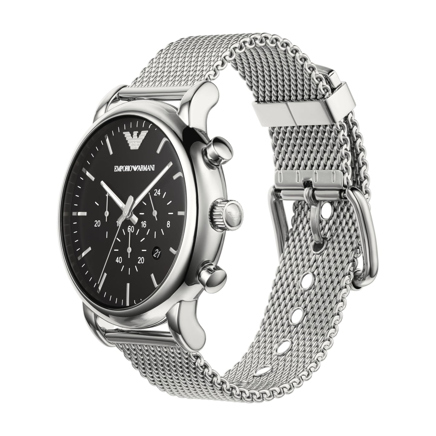 Emporio Armani 'AR1808' Chronograph Men's Watch (46mm): Stainless Steel, Water Resistant
