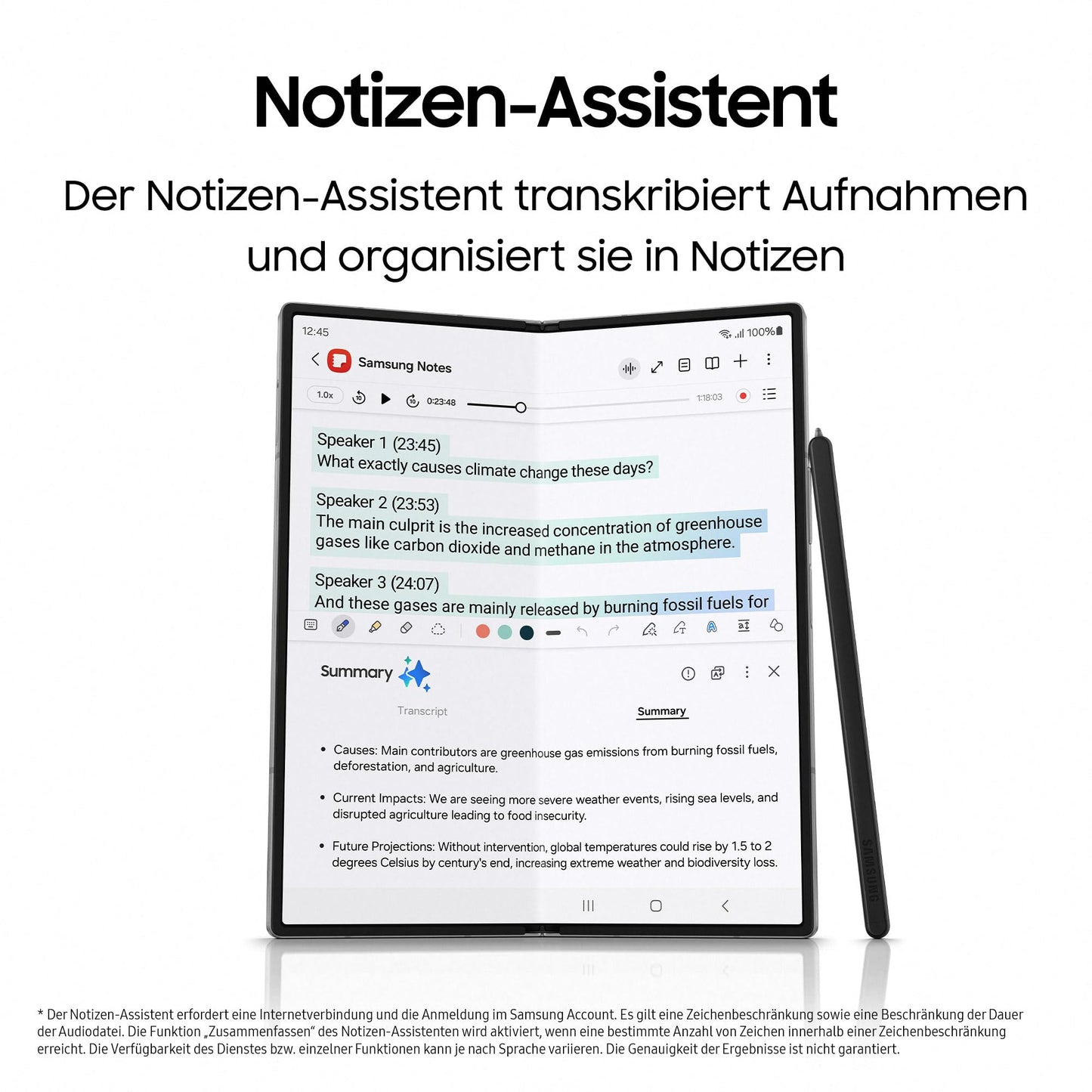 Samsung Galaxy Z Fold6 AI-Smartphone mit Garantie: 256GB Speicher, 50MP Kamera