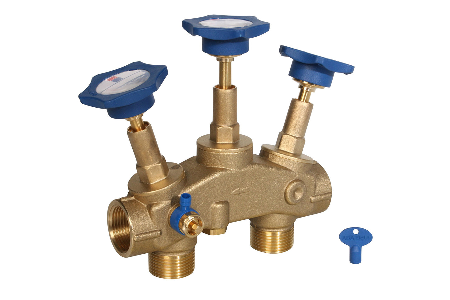 Aqmos water softening system (R2D2-72) with connection set and mounting block: anti-limescale system