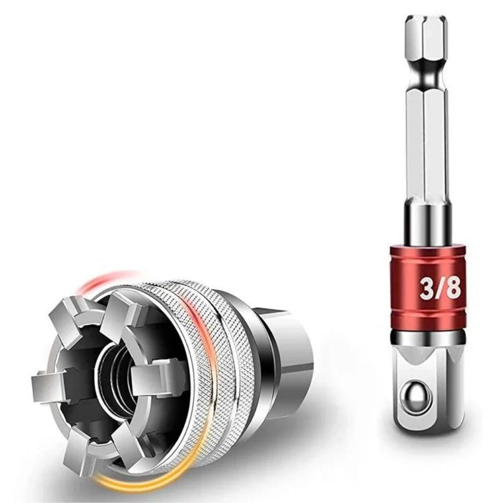 Multifunktionale Universal Super Steckschlüssel | Passend für Standard (10 bis 19mm) - Hülse + Pleuel