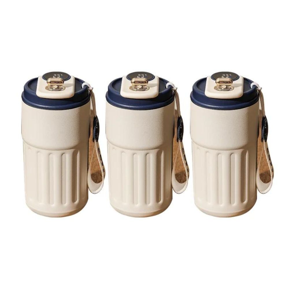 Intelligente Thermosflasche | Digitales LED-Temperatur-Kaffeetasse: Edelstahlbecher 6