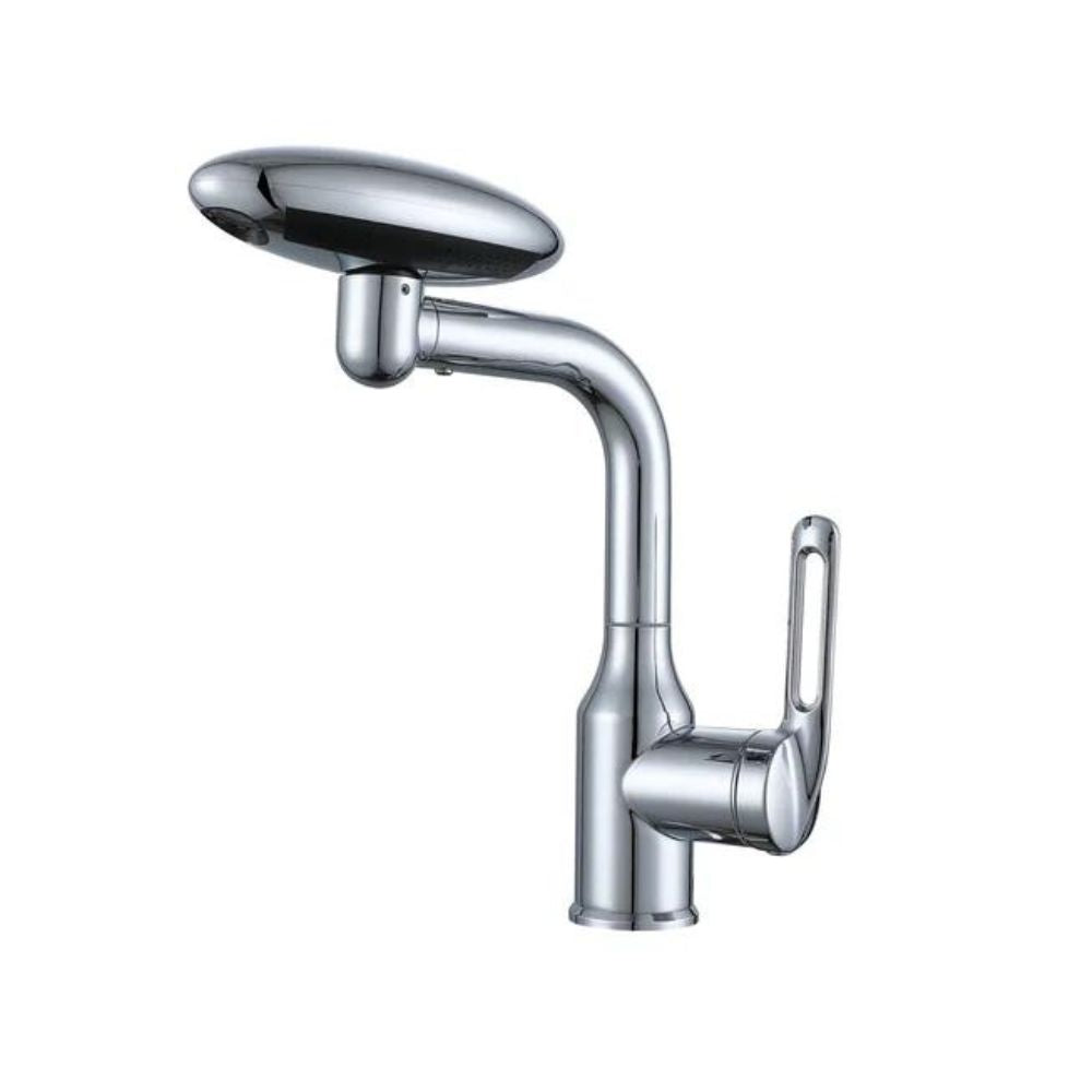 Edelstahl Wasserhahn mit 360° Rotation - 4 Wassermodi | Mehrschichtfiltration (Silber)