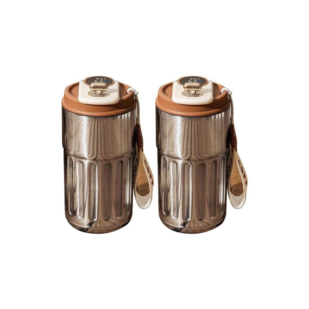 Intelligente Thermosflasche | Digitales LED-Temperatur-Kaffeetasse: Edelstahlbecher 2
