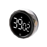 Digital Kitchen Timer | Magnetic, Electronic, LED Display, Alarm: Round Rotating Timer