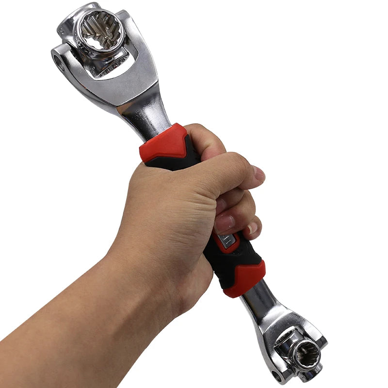 8-in-1 Universalschlüssel: 360° Drehung, 6-Punkt-Design | Ideal für Möbel- und Autoreparaturen (250mm)