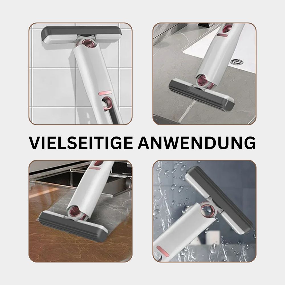 Mini Squeeze Mop™ | Selbstpressender Faltmopp für Haushalt, Küche und mehr