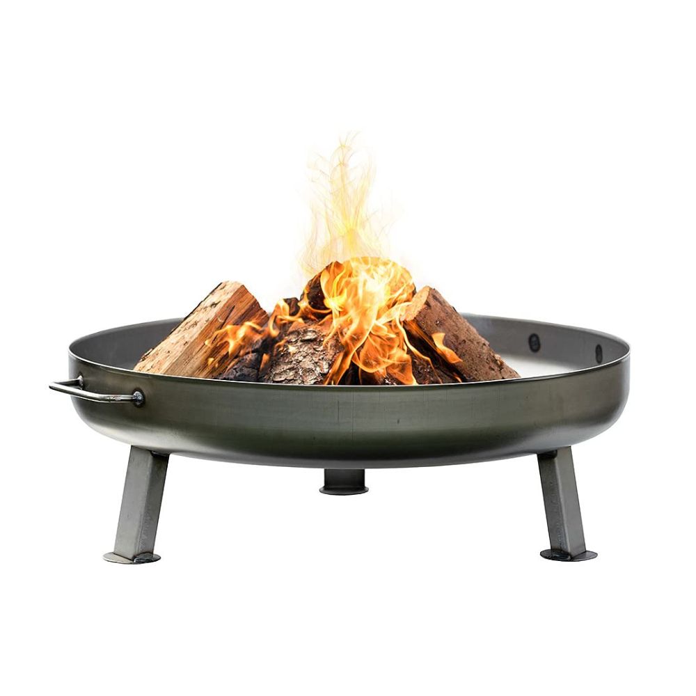 Czaja® fire bowl 'Bonn' (Ø 80cm) with water drainage hole: Large fire pit for the garden