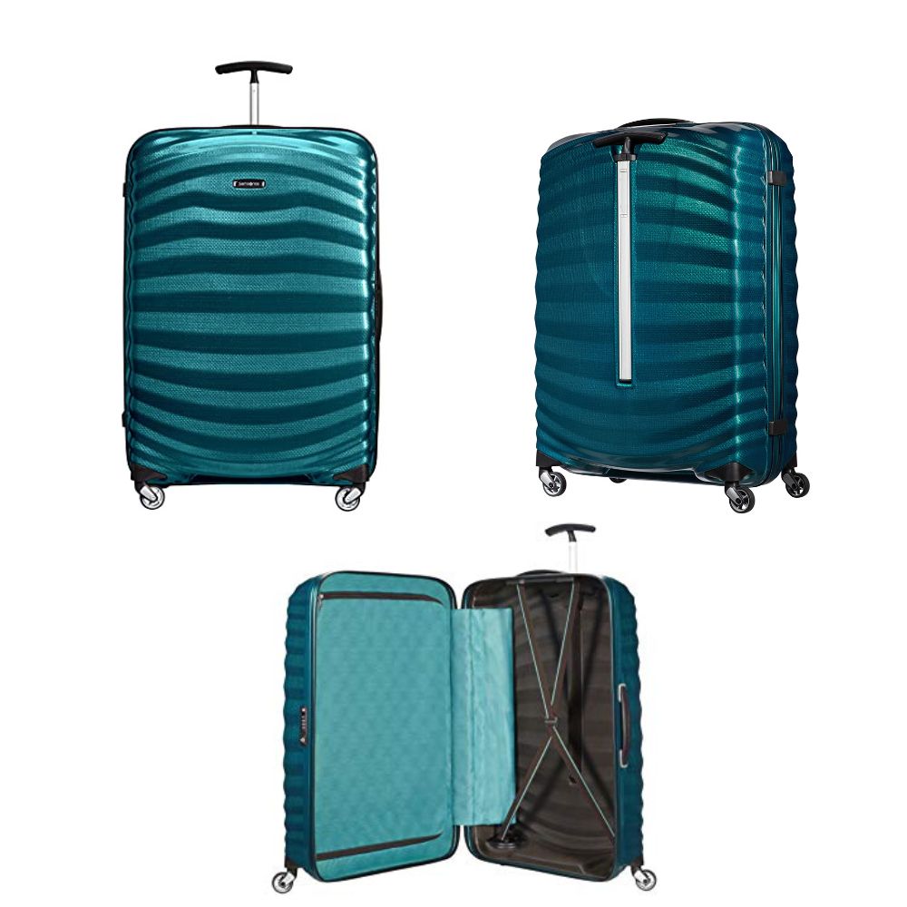 SAMSONITE Lite-Shock - Spinner L: Reisekoffer (75cm - 98.5 Liter): Petrol Blue