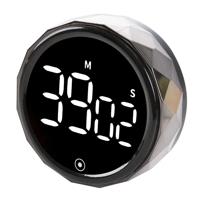 Digitaler Küchentimer | Magnetisch, Elektronisch, LED-Anzeige, Wecker: Rundes Drehtimer1