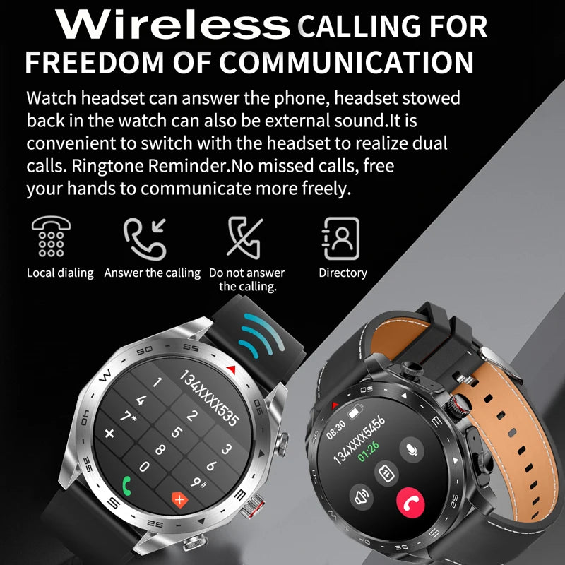 Smartwatch T95 mit integriertem TWS-Headset | Bluetooth 5.0, 400mAh, HD-Display