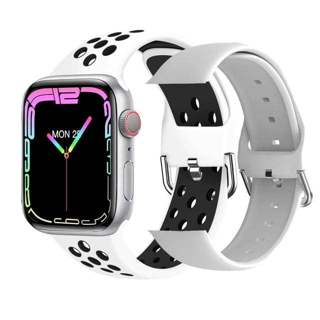 Ultra Watch Serie 9 - NFC, BT Anruf, Wasserdicht, 2,05" Display, Kabelloses Laden - Silber 2