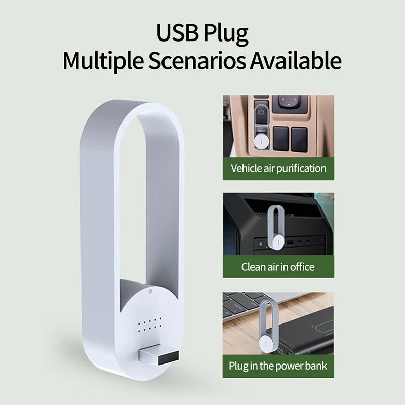 USB Negativ-Ionen-Luftreiniger | Kompakter Geruchsentferner6