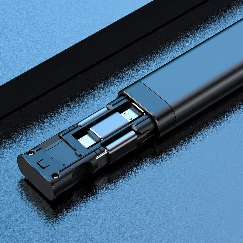 9-in-1 USB Typ-C Multifunktionsdatenkabel | Kartenleser, Micro-SD, Hochgeschwindigkeitsadapter (Schwarz)