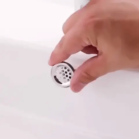 4er-Set Waschbecken/Spüle Überlaufloch-Abdeckung | Rund aus ABS-Kunststoff (Preview GIF)
