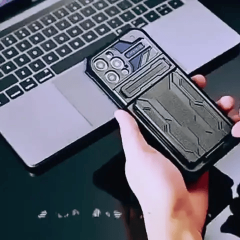 Samsung Kickstand Hülle für S24-S23-S22-S21 Ultra | mit integriertem Kreditkartenhalter (Preview GIF)