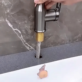 Edelstahl Wasserhahn mit 360° Rotation - 4 Wassermodi | Mehrschichtfiltration (Preview GIF)