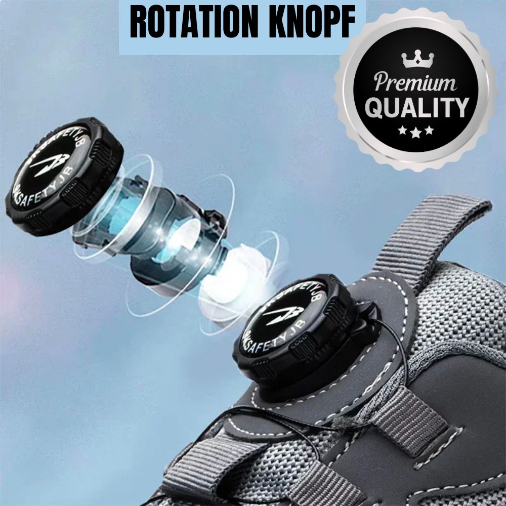 Rotating Button Sicherheitsschuhe | Herren Outdoor-, Arbeitsschuhe: Anti-Smash, Anti-Puncture