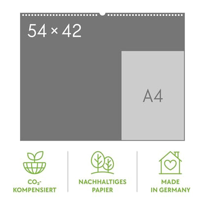 Deutschland Kalender 2026: Zauberhafte Landschaften im Querformat (54x42cm)