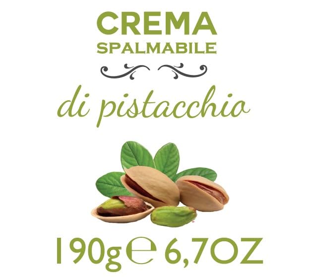 Brontedolci Pistaziencreme süß mit 40% Pistazien aus Sizilien-Ätna (2x 190g)