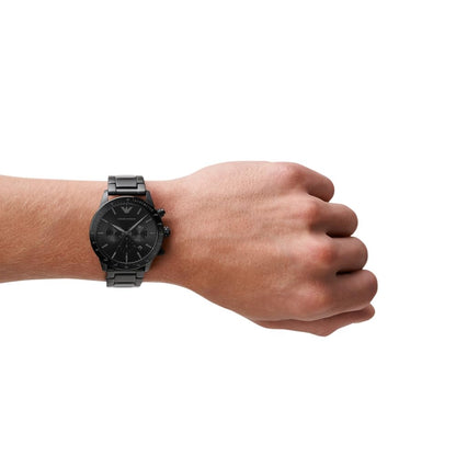 Emporio Armani 'AR11242' Chronograph Men's Watch (43mm): Black stainless steel case
