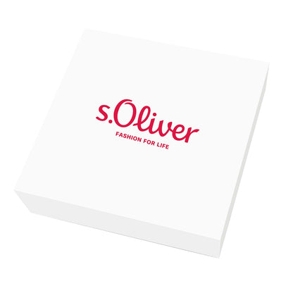 s.Oliver Edelstahl Collier für Damen mit Kristallen von Swarovski (IP-Rose)