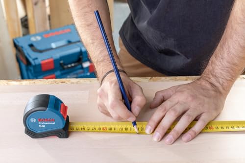 Bosch Professional Tape Measure (5m) | Aluminum housing, magnetic hook, one-hand operation
