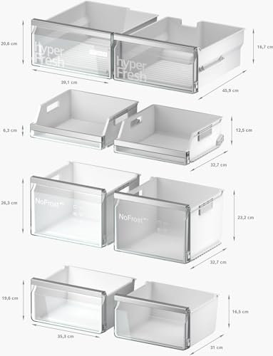 SIEMENS (KF96IAPEA) iQ500 NoFrost Smarter French-Door Kühlschrank: Eis- und Wasserspender, Anti-Fingerprint