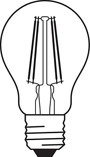 Osram LED Base Classic A lamp, socket: E27 | (Warm white 2700 K: 7W): Clear - Pack of 5